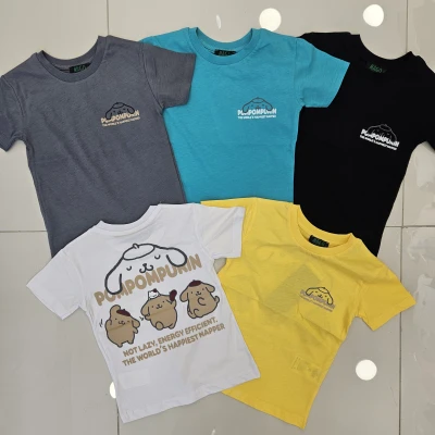 TSHIRT POMPOM BAS K.KOL
