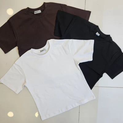 TSHIRT SADE OVERSIZE COCUK K.KOL